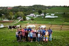 12. Claire Neitner (center) with her Family on her 79th Birthday. Neitner Family Farm, Camp Springs, Campbell County Kentucky, 2021. Kentucky Documentary Photographic Project (II). Michael Swensen