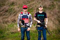 8. Men at a Gun Range. Trigg County Kentucky, 2022. Kentucky Documentary Photographic Project (II).Michael Swensen